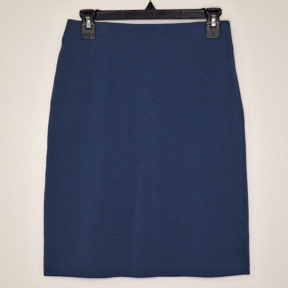 Old Navy Ponte-Knit Pencil Skirt in Pacific Blue - Picture 4 of 10